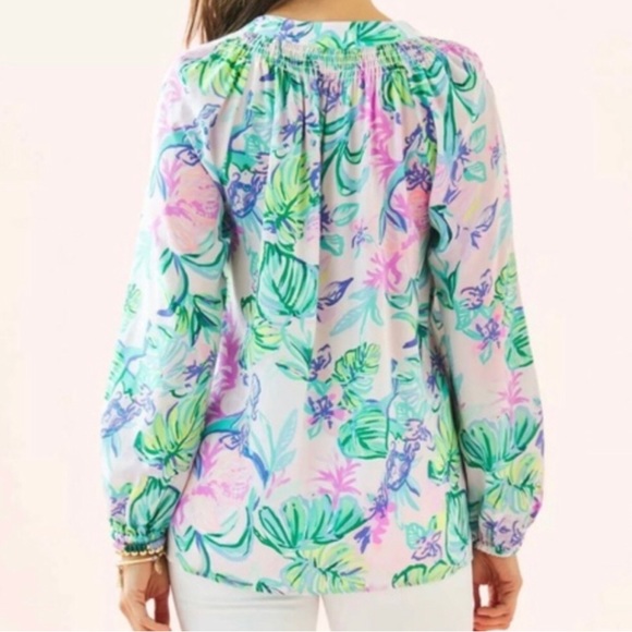 Lilly Pulitzer Elsa Top "Mermaid In The Shade" - Picture 7 of 8